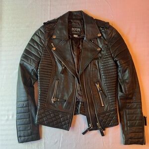 BODA Skins moto genuine leather jacket EU size 34